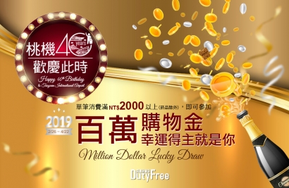 【桃機40 歡慶此時】百萬購物金抽獎活動
