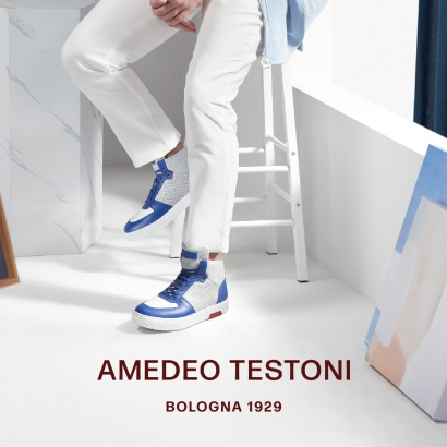 AMEDEO TESTONI推出鞋皇級復古潮流高筒運動鞋