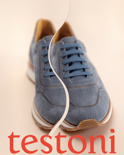 Testoni ｜雷射皮雕運動鞋，再顯皮革專家之名