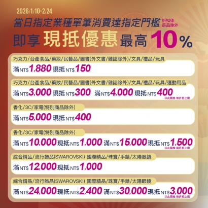 走馬看發 好運加馬購物滿額優惠活動